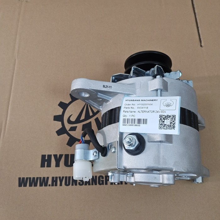Excavator Electriacal Parts Alternator 24V-50A 4454118 4652325 4451456 Fit Hitachi ZX110 ZX110-E