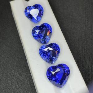 Wholesale Al2O3 Ocean Blue Sapphire Emerald Stones , Blue Stone Abrasion Resistance from china suppliers