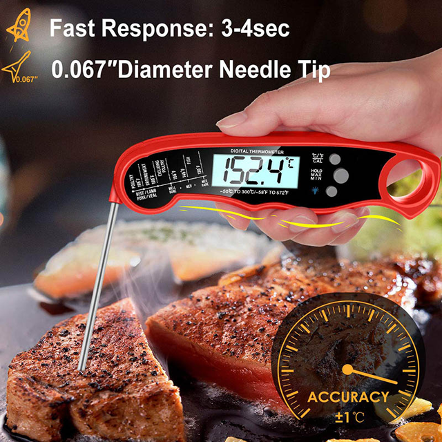 BBQ Waterproof Instant Read Wireless Digital Meat Thermometer