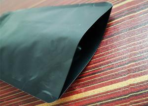 Wholesale Tea Coffee Food Upright Bag Top Zipper Polyester Film Black Aluminium Foil Packaging Bags from china suppliers