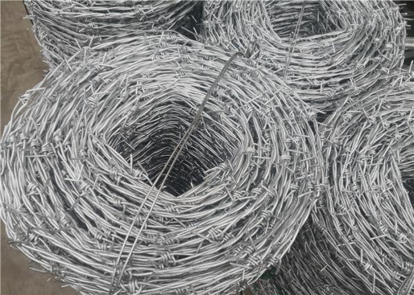 25kg Roll Galvanized Steel Cyclone Barbed Wire For Electro Fencing