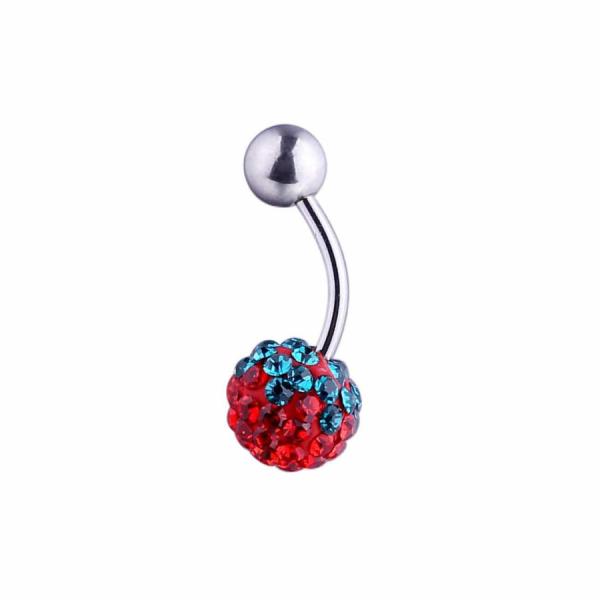 Stainless Steel Screw Belly Button Rings for Women and Girls, 14G Naval Body