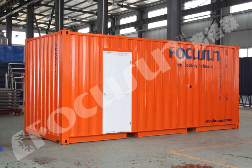 Industrial Cooling Solution 10T/Day Containerized Flake Ice Machine with Air Cooling