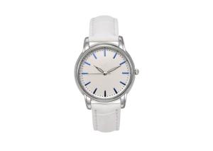 Wholesale 30MM Diameter Alloy Women Quartz Watches Hardened Glass With PU Leather Strap from china suppliers