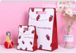 130gsm Strawberry Print Present Paper Bags Ivory Board Box 40cm*12cm*30cm