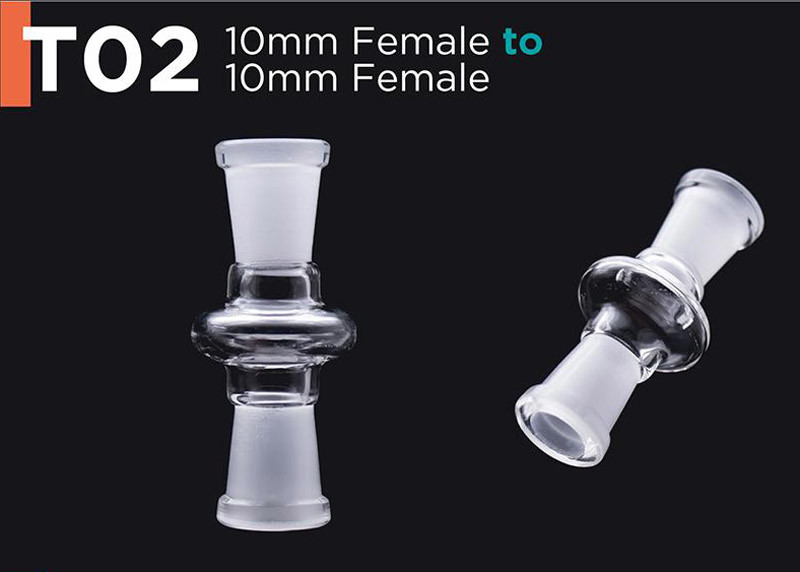 Hand Blown Glass Bongs Accessories Glass Adapter For Oil Rigs Bongs