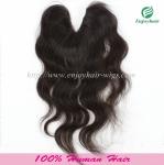 U-part Lace top closure 4''x4''brazilian virgin hair natural color 10''-24''L