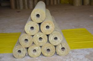 Wholesale Low Dust stonewool Pipe Insulation , Mineral Wool Thermal Insulation Pipe from china suppliers
