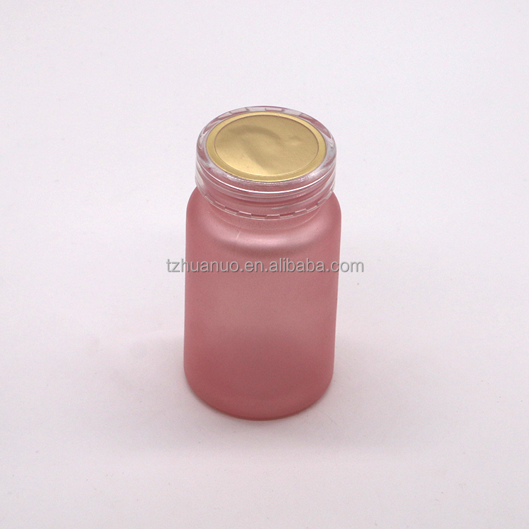 100cc PET Frosted Plastic Medicine Pill Bottle with Child Safety Cap Customized Color