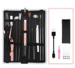 13PCS In 1 Suit Metal Steel Wood Ear Cleaner Portable Home Office Travel Use