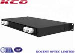 48 Port LC OM4 Fiber Optic Rack Mount Patch Panels Type 1U Metalic Black Steel