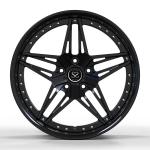 Benz S680 Forged 2-PC Aluminum Alloy Rims Staggered 21" Satin Black