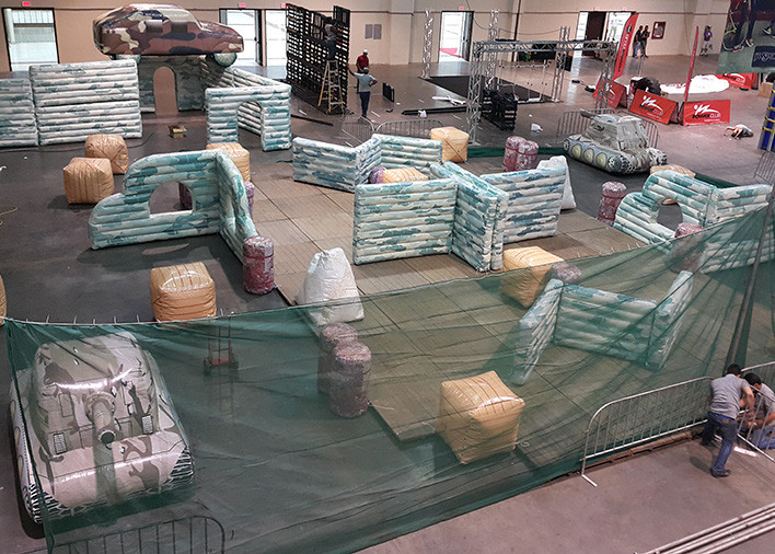 Interesting Inflatable Paintball Bunker Field, Tarpaulin PVC Inflatable Box Inflatable Oil Barrel Inflatable Box