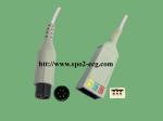 GE-MEDICAL Pro1000/Datex-Ohmeda_IEC, 3 / 5lead, clip and snap,round 6pin,TPU