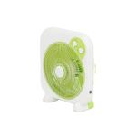 12v 10 Inch Rechargeable Table Fan With Adapter And Timer