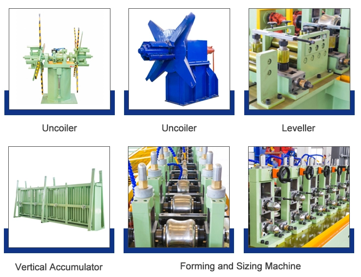 Q195 MS Steel Tube Making Machine Welded Tube 300kw