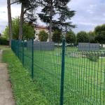 Home Outdoor Garden Decorative PVC coated Welded Wire Garden Fence 3D Curved