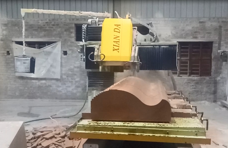 3 Axis Linear Cutting Machinery For Stone Cutting Material Stone