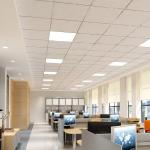 Spray Coating Acoustic Mineral Wool Ceiling Tile for Hotel Decoration and