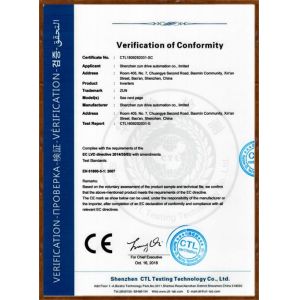Shenzhen ZK Electric Technology Co., Ltd. Certifications