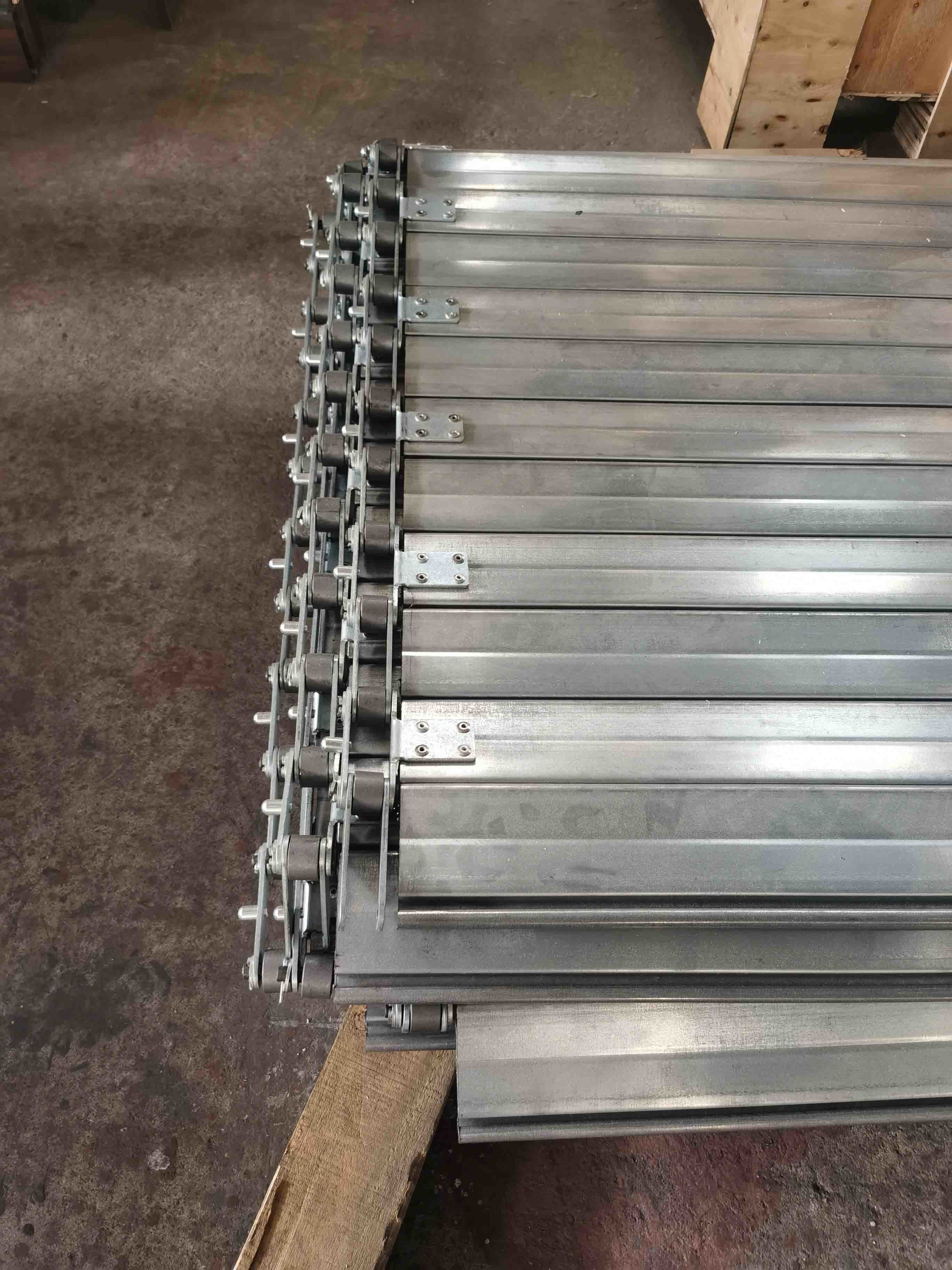 Galvanized Steel Lateral Sliding Shutter Door , Stainless Steel Grill Rolling Shutter