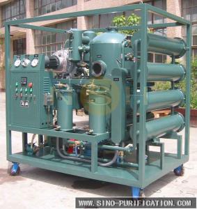 China Vacuum Insulation Oil Recycling Plant Transformer Oil Purification Machine With Degassing / Dehydration on sale