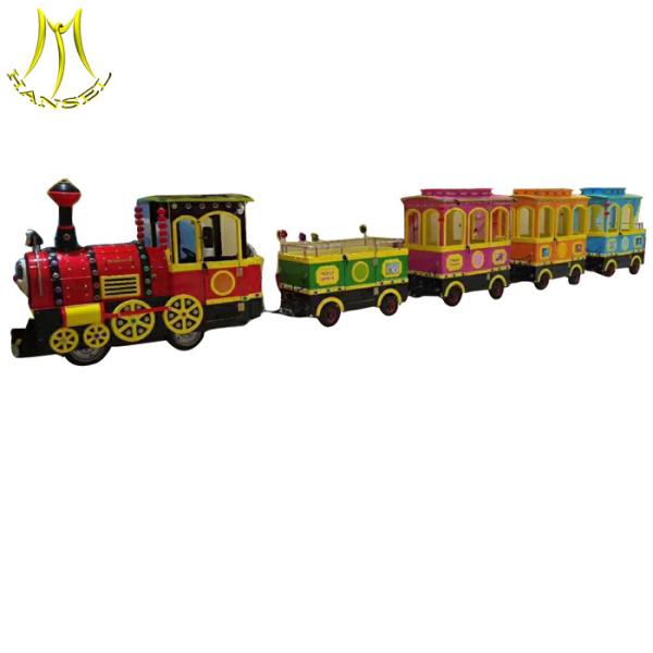 Hansel fun shopping mall amusement park ride children trackless train fiberglass