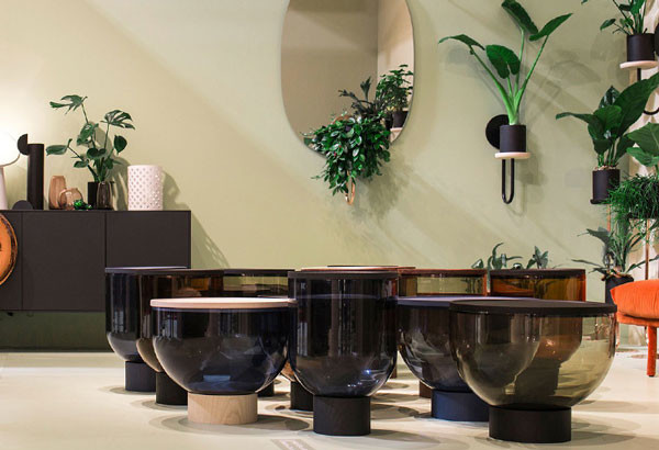 Round Tempered Glass Center Table Living Room Coffee Large Small Bowl 35x52cm