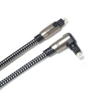 Wholesale 90 Degree Optical Toslink Audio Cable OD5.0 Knited Rope For Soundbar 5M from china suppliers