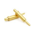 Gold Plating Solder Cup Pins Male Spring Loaded Contact Pin 2A For Medical