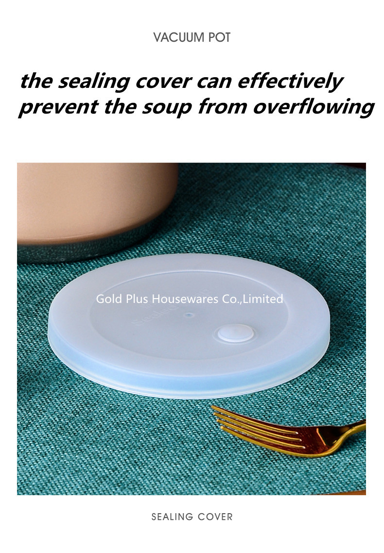 1.6L Fashion colorful straight shape thermal lunch box hot pot leakproof stainless steel insulated vacuum food container