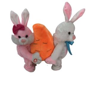 Wholesale 0.26M 10.24 Inch Singing Easter Bunny Toy Easter Stuffed Animals &amp; Plush Toys from china suppliers