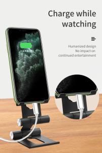 Wholesale 150mm 275deg Grey Double Shaft Simple Cell Phone Stand For Desk from china suppliers