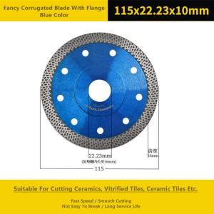 Wholesale Blue Diamond Cut Circular Saw Blade 105mm Fancy Corrugated from china suppliers