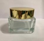 100g Square Glass Cream Jar Cosmetics Cream Bottles / Eco Friendly Lotion