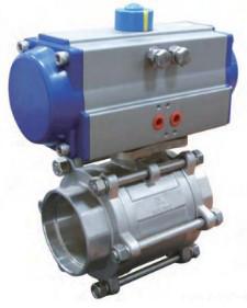 China CF8M Socket Weld Pneumatic Operated Valve Pneumatically Operated Control Valve on sale