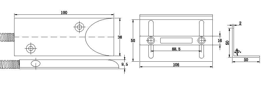 Overhead Magnetic Door Roller Shutters in Zinc-alloyed with output:N.C.N.O.&Changeover available
