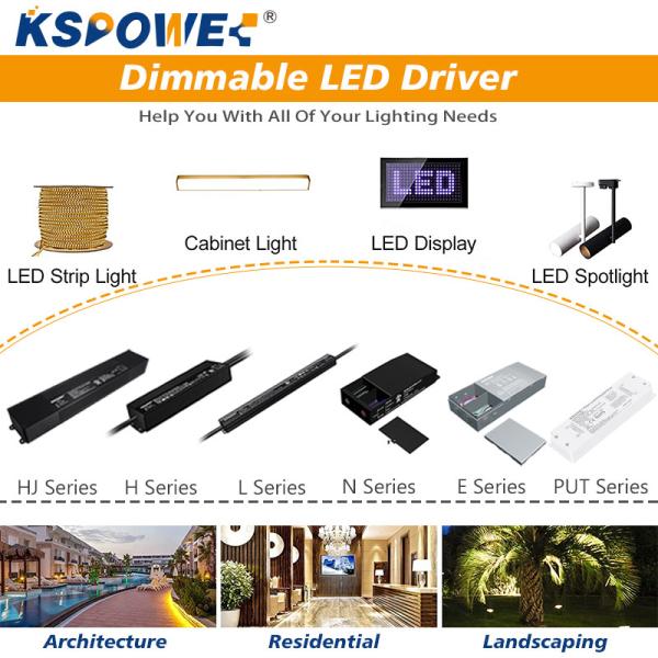 100W PWM Dimmable LED Driver For Safe Lighting Aluminum Case And UL ROHS Certified