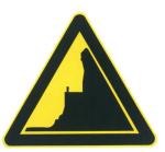 Steep slope sign