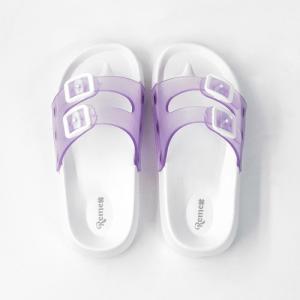 Wholesale OEM White Transparent Upper Eva Birkenstock Clogs With Double Strap from china suppliers