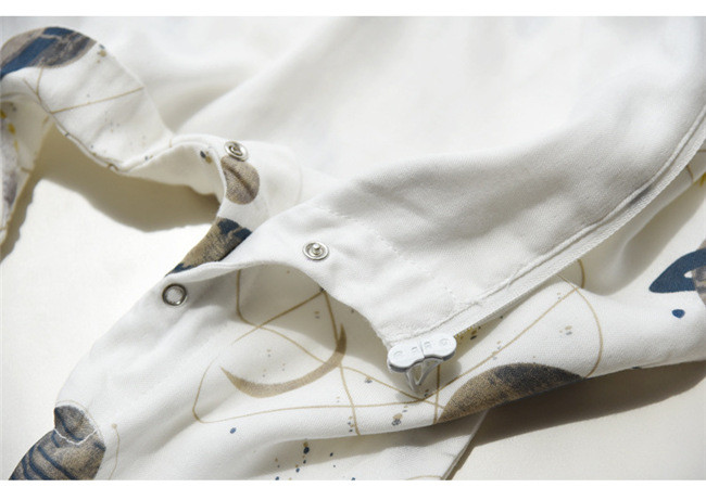Breathable Muslin Sleeping Bag Baby Swaddle Wrap Machine Washable Reactive Healthy Printing