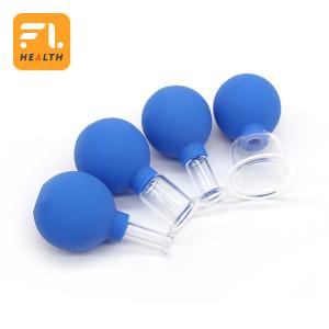 Wholesale 2 Pcs Silicone Massage Cupping Anti Cellulite Set Facial Vacuum Suction Cups Multiple Uses For Muscle Knee Pain from china suppliers