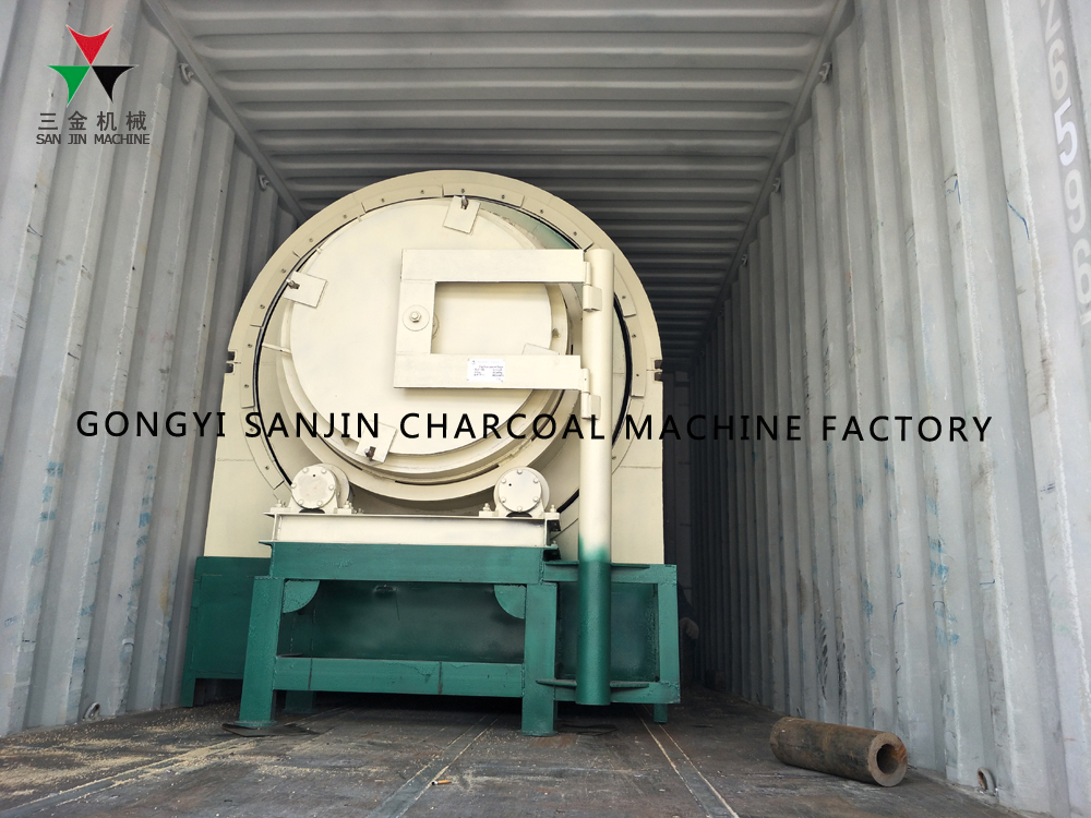 Palm Kernel Shell 15kw Continuous Carbonization Furnace