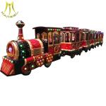 Hansel outdoor park kids train battery operated backyard amusement trackless