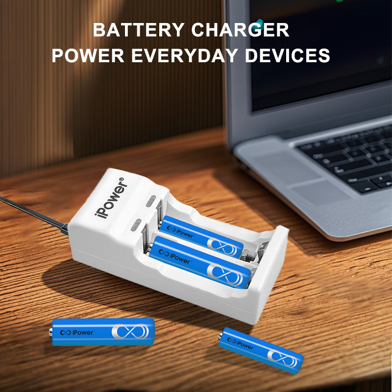 Mini 2 Slot AA AAA 1.2V NIMH NICO Battery Charger USB Super Convenient