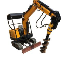 Wholesale Hydraulic Crawler Excavator With Auger Farm Agriculture Digging Machine from china suppliers