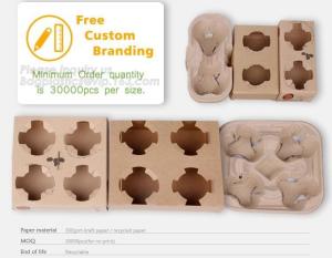 Wholesale Manufacturer Disposable Take Away Free Samples 4 Paper Cup Holder Tray Carrier,paper holder,newspaper holder recycling,t from china suppliers