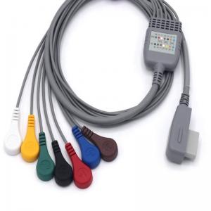 China ISO13485 Recorder ECG Holter Cable Portable With 7 Leads Snap on sale