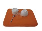 Blue Orange Microfiber Dish Mat Draining Board Mats For Counter 30x46cm