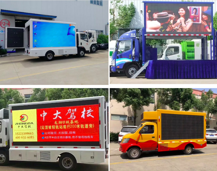 Street Truck Advertising Mobile Led Billboard High Brightness